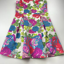Load image into Gallery viewer, Girls The Lost Girls, colourful floral dress, EUC, size 14, L: 78cm