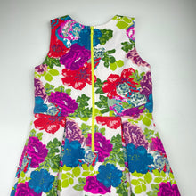 Load image into Gallery viewer, Girls The Lost Girls, colourful floral dress, EUC, size 14, L: 78cm