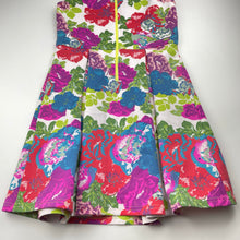 Load image into Gallery viewer, Girls The Lost Girls, colourful floral dress, EUC, size 14, L: 78cm