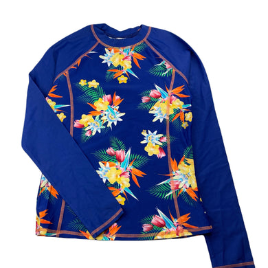 Girls Target, floral long sleeve rashie / swim top, EUC, size 12,  
