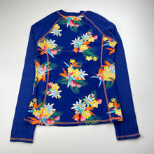 Load image into Gallery viewer, Girls Target, floral long sleeve rashie / swim top, EUC, size 12,  