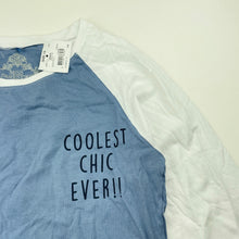 Load image into Gallery viewer, Girls Miss Understood, blue &amp; white cotton long sleeve top, NEW, size 12,  