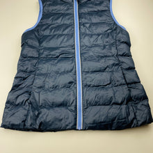 Load image into Gallery viewer, unisex Uniqlo, navy puffer vest / sleeveless jacket, EUC, size 12,  