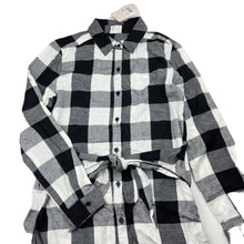 Load image into Gallery viewer, Girls B Collection, checked lightweight cotton shirt dress, NEW, size 14, L: 78cm approx