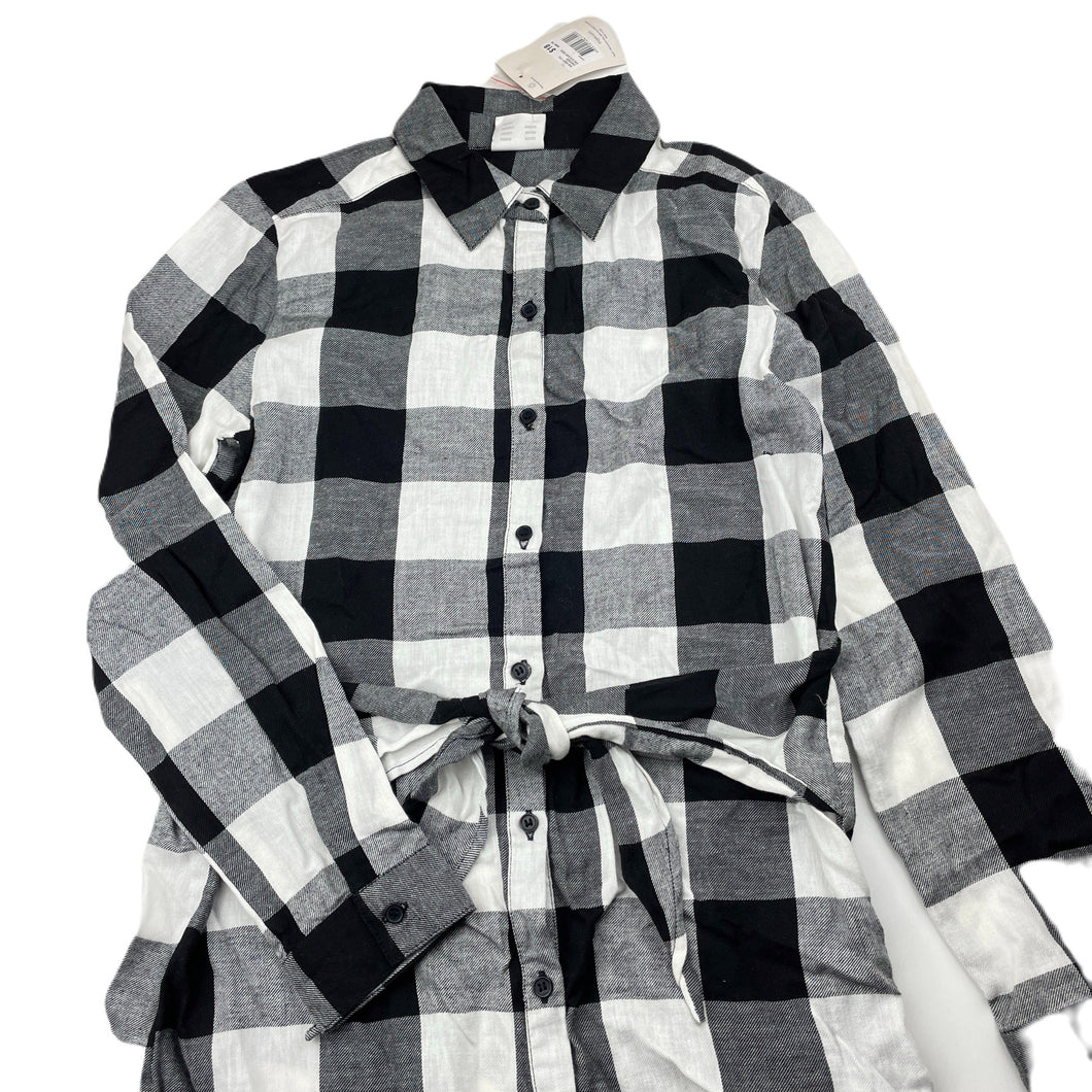 Girls B Collection, checked lightweight cotton shirt dress, NEW, size 14, L: 78cm approx