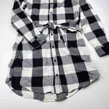Load image into Gallery viewer, Girls B Collection, checked lightweight cotton shirt dress, NEW, size 14, L: 78cm approx