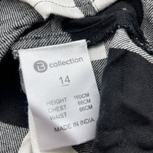 Load image into Gallery viewer, Girls B Collection, checked lightweight cotton shirt dress, NEW, size 14, L: 78cm approx