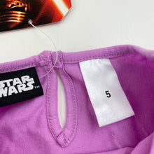 Load image into Gallery viewer, Girls Disney, Star Wars Yoda cotton long sleeve top, NEW, size 5,  