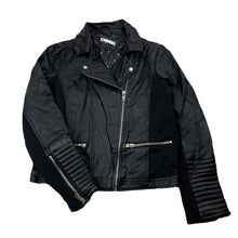 Load image into Gallery viewer, Girls Target, black faux leather biker jacket, GUC, size 10,  