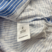 Load image into Gallery viewer, Boys H&amp;T, blue stripe cotton long sleeve top, NEW, size 2,  