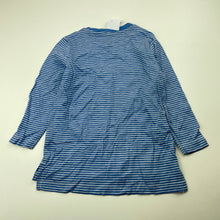 Load image into Gallery viewer, Boys H&amp;T, blue stripe cotton long sleeve top, NEW, size 2,  