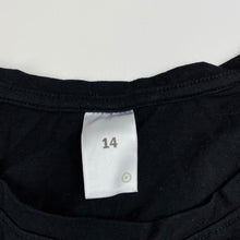 Load image into Gallery viewer, Girls Target, black cotton long sleeve top, heart, EUC, size 14,  