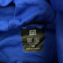 Load image into Gallery viewer, unisex Uniqlo, blue Dry Stretch zip hoodie sweater, NEW, size 10,  