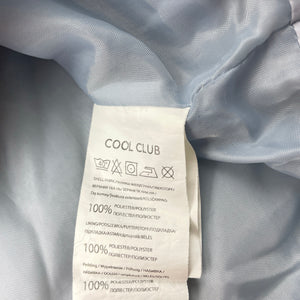Girls COOL CLUB, hooded puffer vest / sleeveless jacket, small mark, FUC, size 10,  
