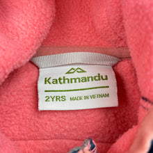 Load image into Gallery viewer, Girls Kathmandu, Altica 200 fleece zip up jacket, FUC, size 2,  
