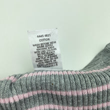 Load image into Gallery viewer, Girls Target, grey &amp; pink knitted cotton cardigan, FUC, size 5,  