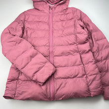 Load image into Gallery viewer, Girls Uniqlo, lightweight hooded puffer jacket / coat, FUC, size 12,  