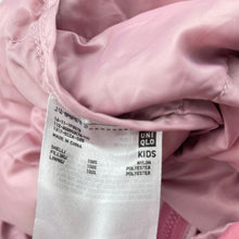 Load image into Gallery viewer, Girls Uniqlo, lightweight hooded puffer jacket / coat, FUC, size 12,  