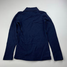 Load image into Gallery viewer, Girls Target, navy ribbed roll neck top / skivvy, EUC, size 6,  