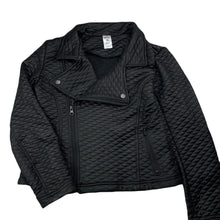 Load image into Gallery viewer, Girls Miss Understood, black lightly quilted jacket, EUC, size 10,  