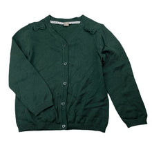 Load image into Gallery viewer, Girls Tu, green cotton knitted cardigan, EUC, size 6,  