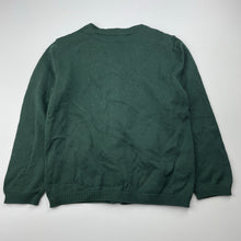 Load image into Gallery viewer, Girls Tu, green cotton knitted cardigan, EUC, size 6,  