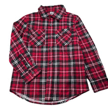 Load image into Gallery viewer, Boys Urban Supply, checked flannel cotton long sleeve shirt, EUC, size 8,  