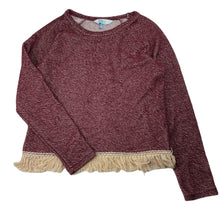 Load image into Gallery viewer, Girls Tilii, maroon long sleeve top, EUC, size 12,  