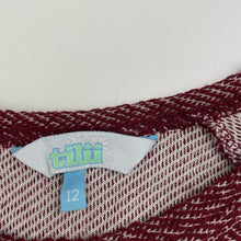 Load image into Gallery viewer, Girls Tilii, maroon long sleeve top, EUC, size 12,  
