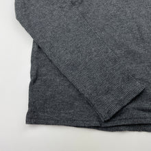 Load image into Gallery viewer, unisex Kids &amp; Co, grey waffle long sleeve top, GUC, size 12-14,  