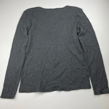 Load image into Gallery viewer, unisex Kids &amp; Co, grey waffle long sleeve top, GUC, size 12-14,  