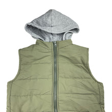 Load image into Gallery viewer, Boys Clothing &amp; Co, khaki hooded puffer vest, EUC, size 9,  