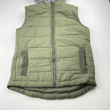 Load image into Gallery viewer, Boys Clothing &amp; Co, khaki hooded puffer vest, EUC, size 9,  