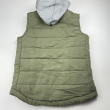 Load image into Gallery viewer, Boys Clothing &amp; Co, khaki hooded puffer vest, EUC, size 9,  