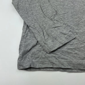 Boys Shock Resistant, grey marle long sleeve t-shirt / top, NEW, size 10,  