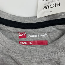 Load image into Gallery viewer, Boys Shock Resistant, grey marle long sleeve t-shirt / top, NEW, size 10,  