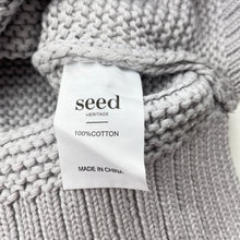 Load image into Gallery viewer, Girls Seed, silver knitted cotton sweater / jumper, NEW, size 7,  