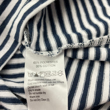 Load image into Gallery viewer, Girls Eve's Sister, navy stripe lightweight long sleeve top, EUC, size 10,  