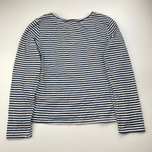 Load image into Gallery viewer, Girls Eve's Sister, navy stripe lightweight long sleeve top, EUC, size 10,  