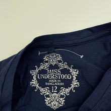 Load image into Gallery viewer, Girls Miss Understood, navy cotton long sleeve top, dreamcatcher, EUC, size 12,  