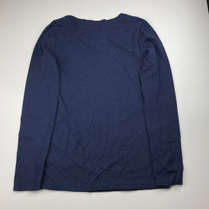 Girls Miss Understood, navy cotton long sleeve top, dreamcatcher, EUC, size 12,  