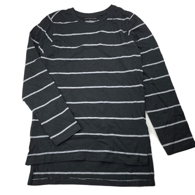 Boys Next, black & white stripe long sleeve t-shirt / top, EUC, size 9,  