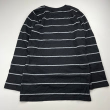 Load image into Gallery viewer, Boys Next, black &amp; white stripe long sleeve t-shirt / top, EUC, size 9,  