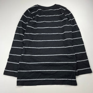 Boys Next, black & white stripe long sleeve t-shirt / top, EUC, size 9,  