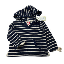 Load image into Gallery viewer, Girls Cotton On, navy terry hooded top, NEW, size 2,  