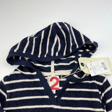 Load image into Gallery viewer, Girls Cotton On, navy terry hooded top, NEW, size 2,  