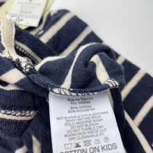 Load image into Gallery viewer, Girls Cotton On, navy terry hooded top, NEW, size 2,  