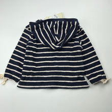 Load image into Gallery viewer, Girls Cotton On, navy terry hooded top, NEW, size 2,  