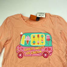Load image into Gallery viewer, Girls Fun Spirit, coral cotton long sleeve t-shirt / top, NEW, size 7,  