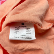 Load image into Gallery viewer, Girls Fun Spirit, coral cotton long sleeve t-shirt / top, NEW, size 7,  
